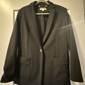 Michael Kors Size 10 Black Blazer with Gold Buttons